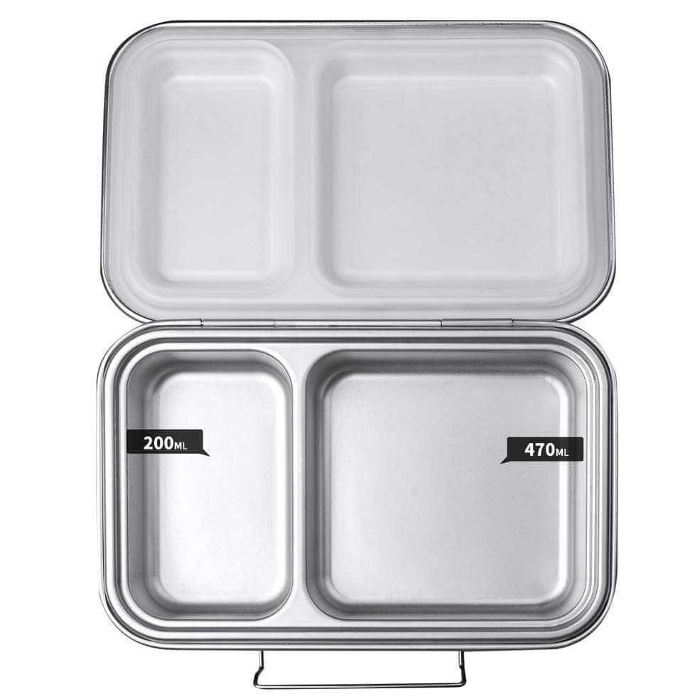 Bento box that has enough space for a whole sandwich