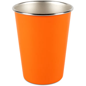 Orange stainless steel cup