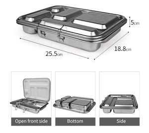 Five compartment Bento lunch box 