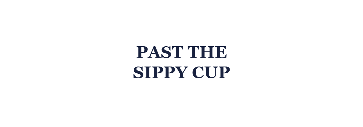 Stainless steel cups for toddlers - moving past sippy cups for speech and oral development