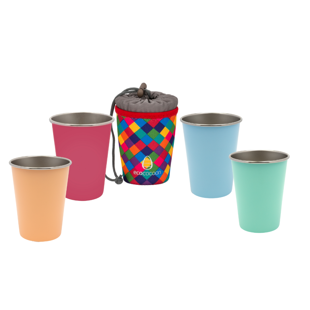 Stainless Steel Cup Set - Sherbet Pop