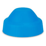 Cocoon Lid in bright blue, a ribbed dome-shaped drink bottle lid