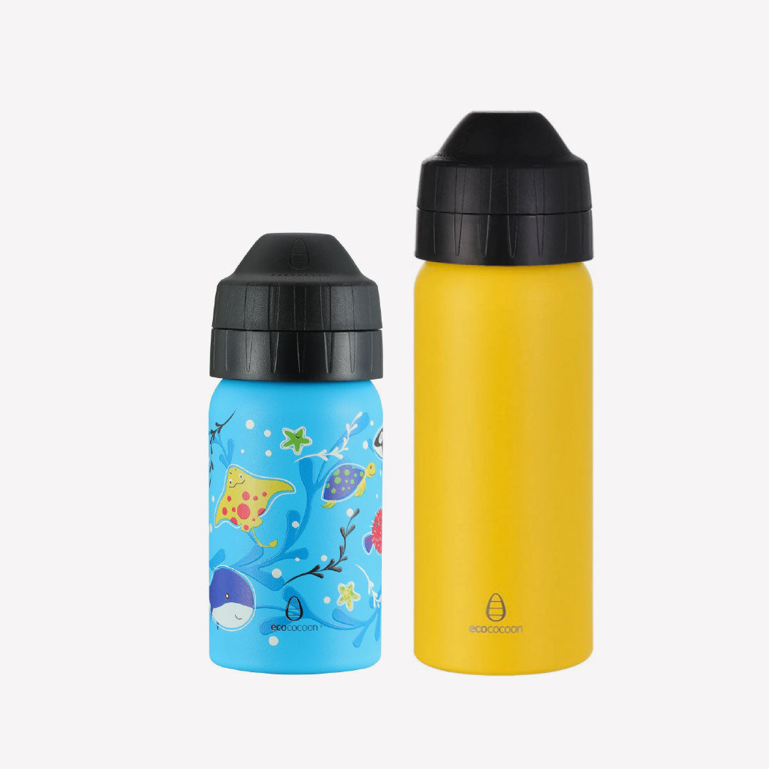 Stainless steel water bottles with leak proof lids