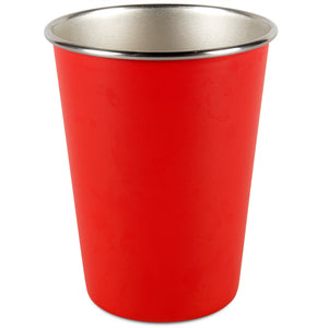 Red stainless steel cup