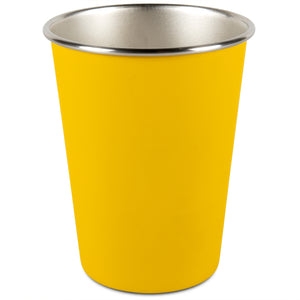 Yellow stainless steel cup